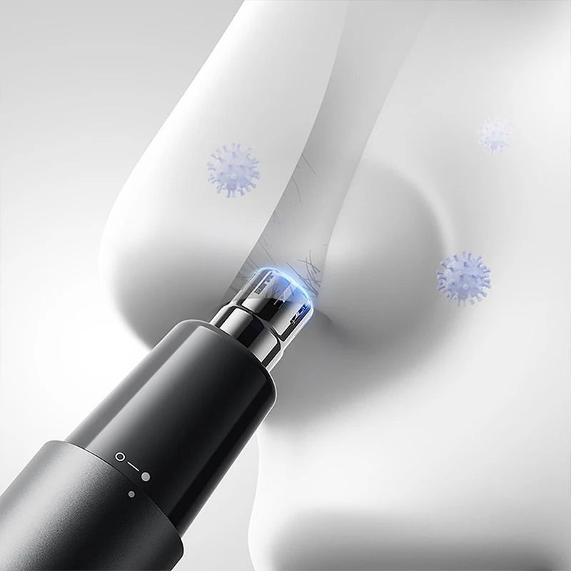 Portable Electric Nose Hair Trimmer Rechargeable Mini Nostril Cleaner 2
