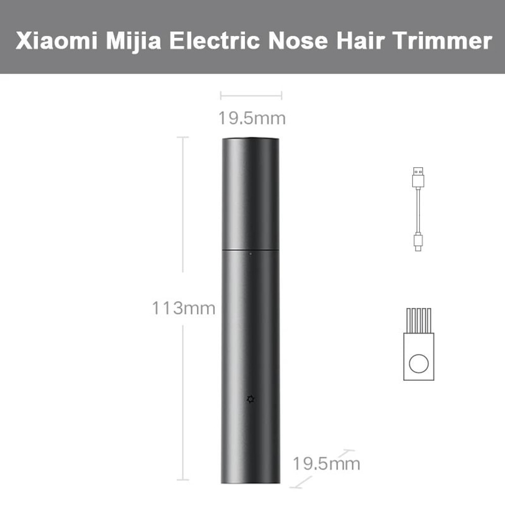 Portable Electric Nose Hair Trimmer Rechargeable Mini Nostril Cleaner 6
