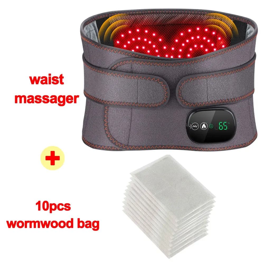 Electric Heating Waist Massager Belt With Vibration And Hot Compress 3 Gear Adjustment 9
