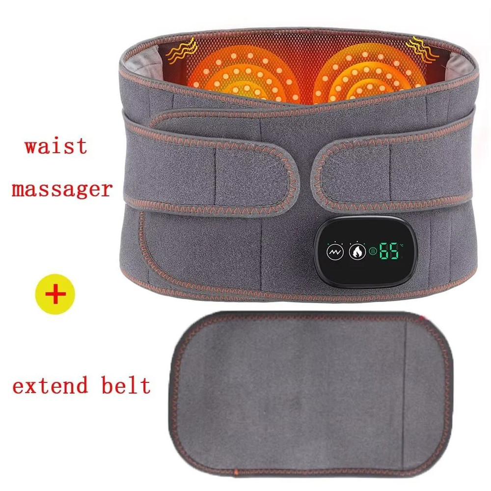 Electric Heating Waist Massager Belt With Vibration And Hot Compress 3 Gear Adjustment 11