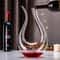 Handmade Crystal Wine Decanter 1500ml Elegant U Shape For Red Wine And Brandy 0