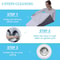 Memory Foam Bed Wedge Pillow For Sleeping And Leg Elevation 4