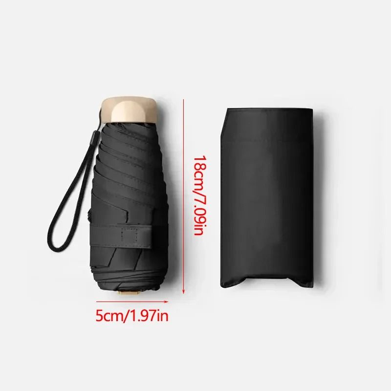 Mini Folding Pocket Umbrella With UV Protection And Wind Resistance 4