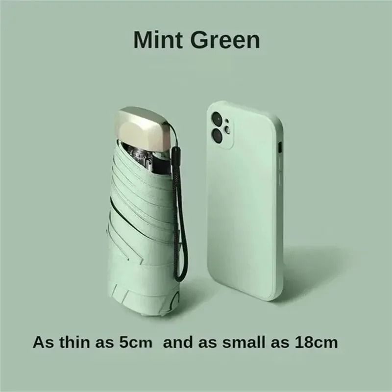 Mini Folding Pocket Umbrella With UV Protection And Wind Resistance 6