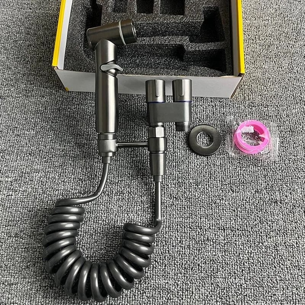 Handheld Toilet Bidet Sprayer Set With Adjustable Pressure And Dual Spray Modes 7