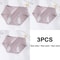 3 Pack Women Cotton Menstrual Briefs Leakproof High Absorption Postpartum Underwear 8