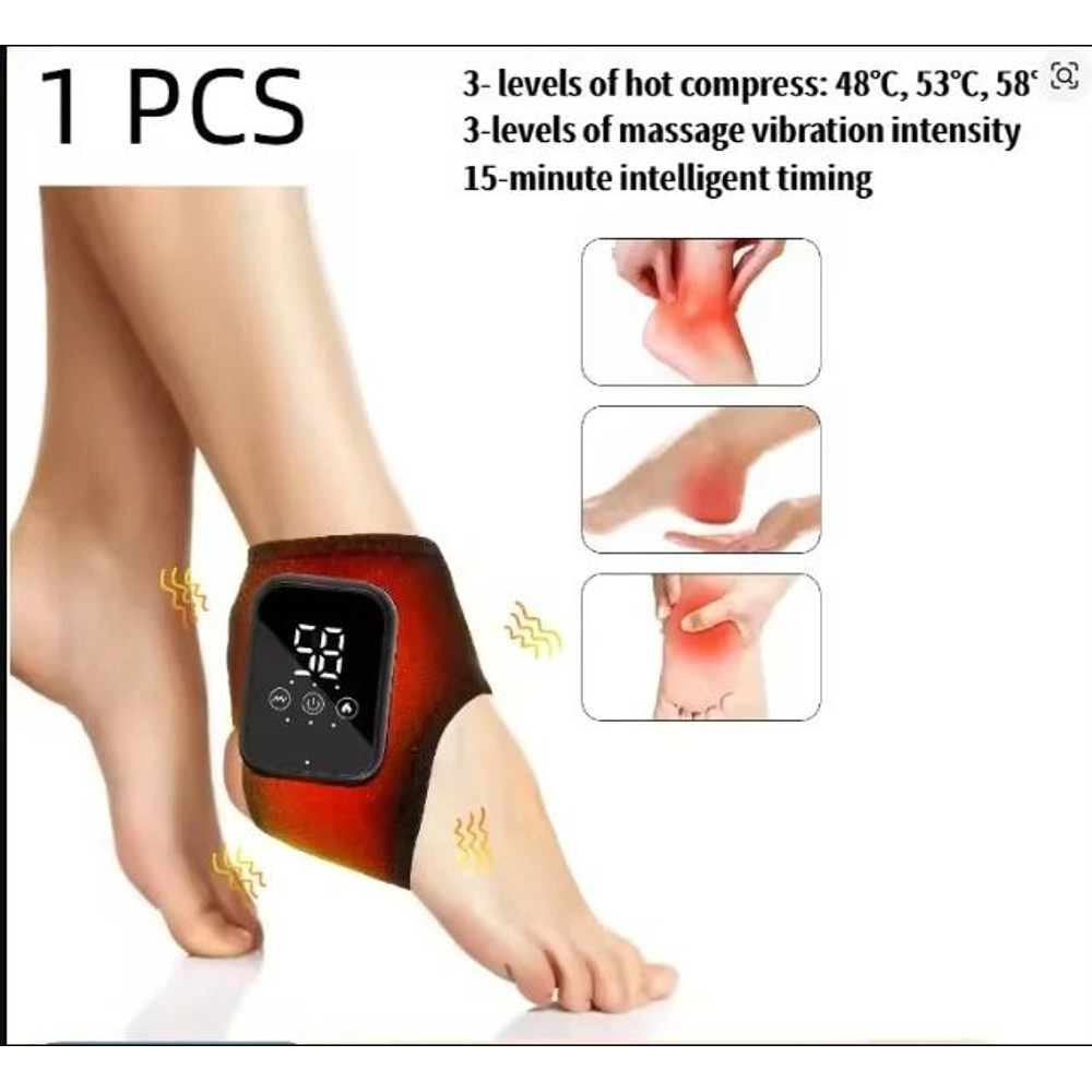 Electric Heated Shoulder Brace With Adjustable Heat And Massage Support Strap 5