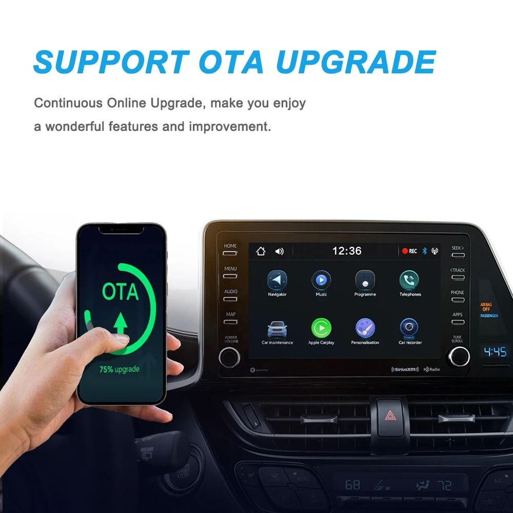 Wired To Wireless CarPlay And Android Auto 2in1 Mini Adapter Dongle Universal Bluetooth WiFi Plug A 2