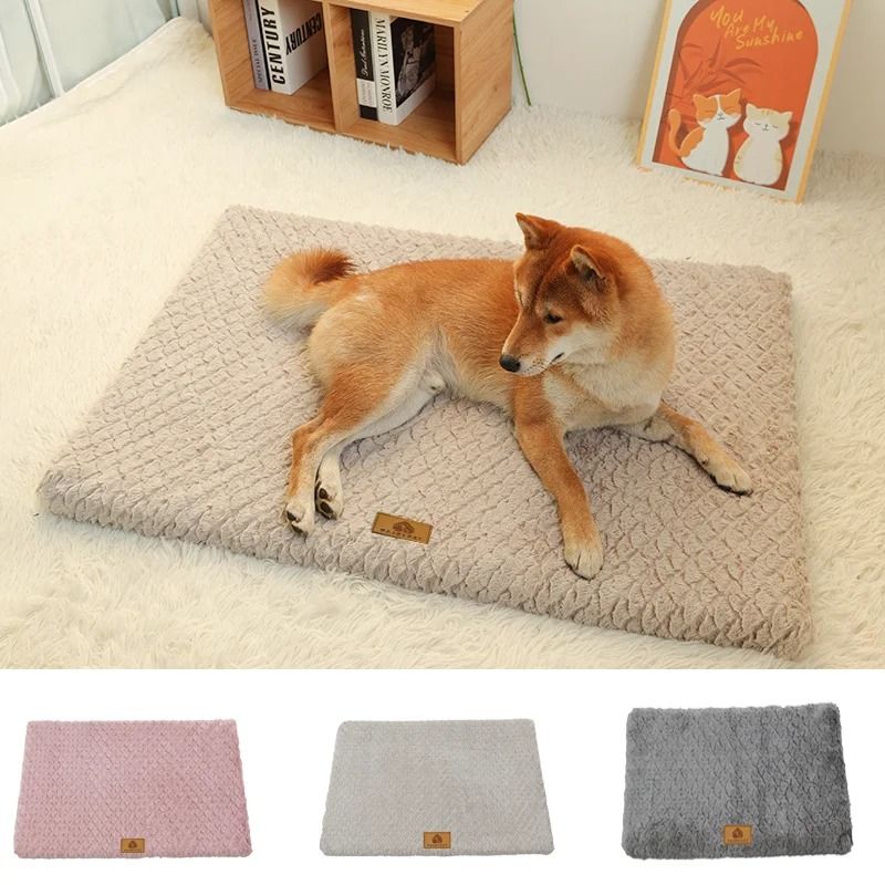 3D Foam Pet Bed With Removable Washable Faux Fur Cover Orthopedic Waterproof Dog Bed Anti Slip Bott 0