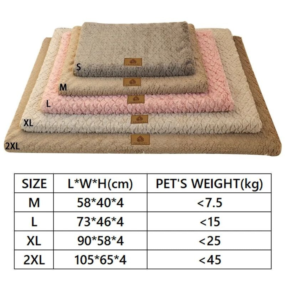 3D Foam Pet Bed With Removable Washable Faux Fur Cover Orthopedic Waterproof Dog Bed Anti Slip Bott 5
