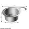 Stainless Steel Swan Sink Strainer Basket Kitchen Drain Filter Dry And Wet Separation Rack 8