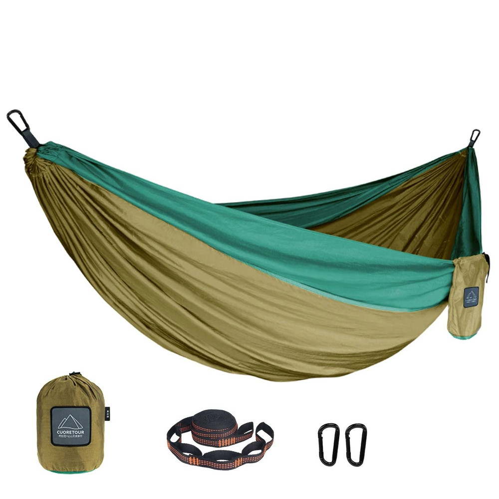 Portable Nylon Parachute Fabric Hammock For Outdoor Camping And Hiking 1