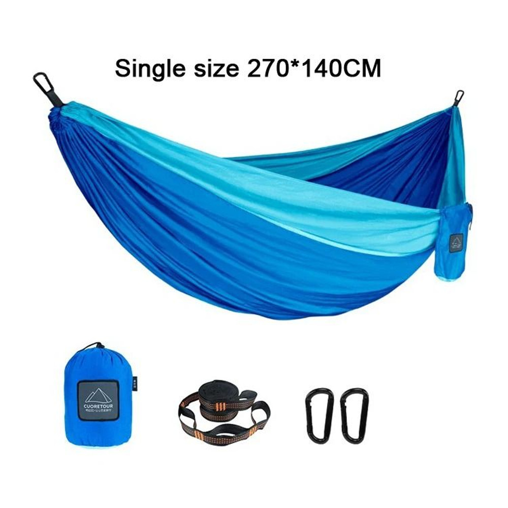 Portable Nylon Parachute Fabric Hammock For Outdoor Camping And Hiking 8