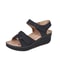 Summer Women Wedge Sandals Open Toe Soft Walking Shoes 5