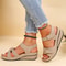 Summer Women Wedge Sandals Open Toe Soft Walking Shoes 8