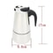 Stainless Steel Moka Pot Espresso Maker Stove Top Coffee Percolator 4 6 9 Cup Options 6