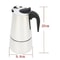 Stainless Steel Moka Pot Espresso Maker Stove Top Coffee Percolator 4 6 9 Cup Options 7