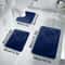 3 Piece Bath Mat Set Nonslip Quick Dry Soft Water Absorbent Machine Washable Bathroom Rugs 10
