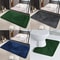 3 Piece Bath Mat Set Nonslip Quick Dry Soft Water Absorbent Machine Washable Bathroom Rugs 4