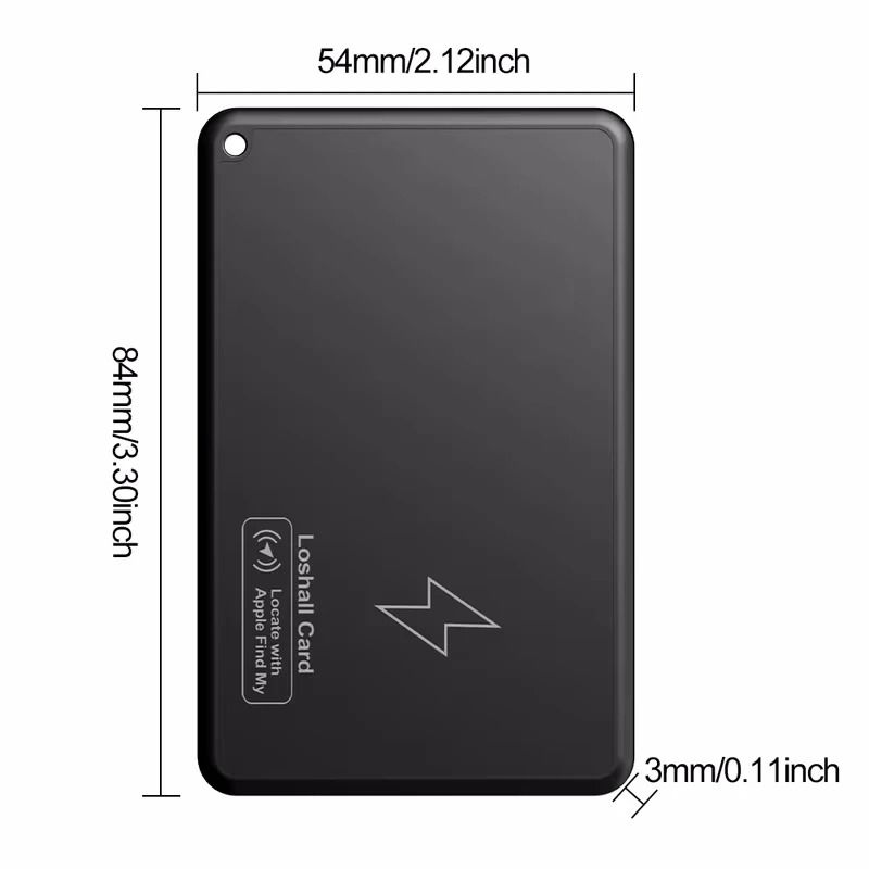 Wireless Charging Wallet Tracker Card Waterproof GPS Locator Compatible With Apple Find My App 6
