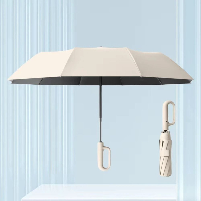 Fully Automatic Windproof Folding Umbrella  Portable Double Layer Design For Men And Women 17