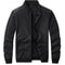 Mens Casual Baseball Collar Jacket Lightweight Solid Color Business And Streetwear Coat 3