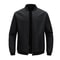 Mens Casual Baseball Collar Jacket Lightweight Solid Color Business And Streetwear Coat 0