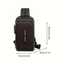 Mens Anti Theft Chest Bag With Durable Oxford Fabric For Motorcycle And Casual Wear 3