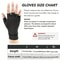 Compression Arthritis Gloves With Copper Fiber Half Finger Design 2