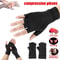 Compression Arthritis Gloves With Copper Fiber Half Finger Design 3