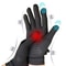 Compression Arthritis Gloves With Copper Fiber Half Finger Design 11