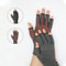 Compression Arthritis Gloves With Copper Fiber Half Finger Design 7