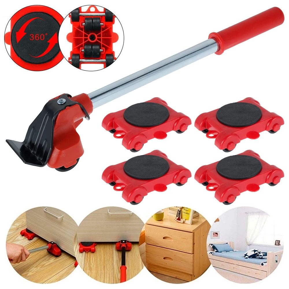 Heavy Duty Furniture Lifter And Mover Set With 4 Roller Pads 1