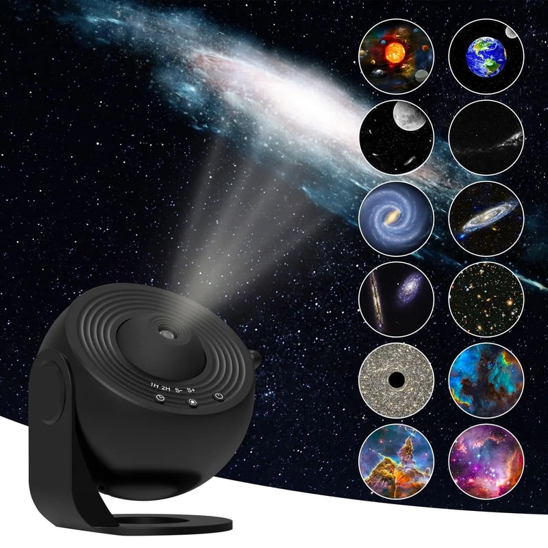 12in1 Planetarium Galaxy Projector With Starry Sky Films And Timer 0