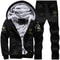 Mens Autumn And Winter Sportswear Set Hooded Jacket And Pants Two Piece Outfit 6