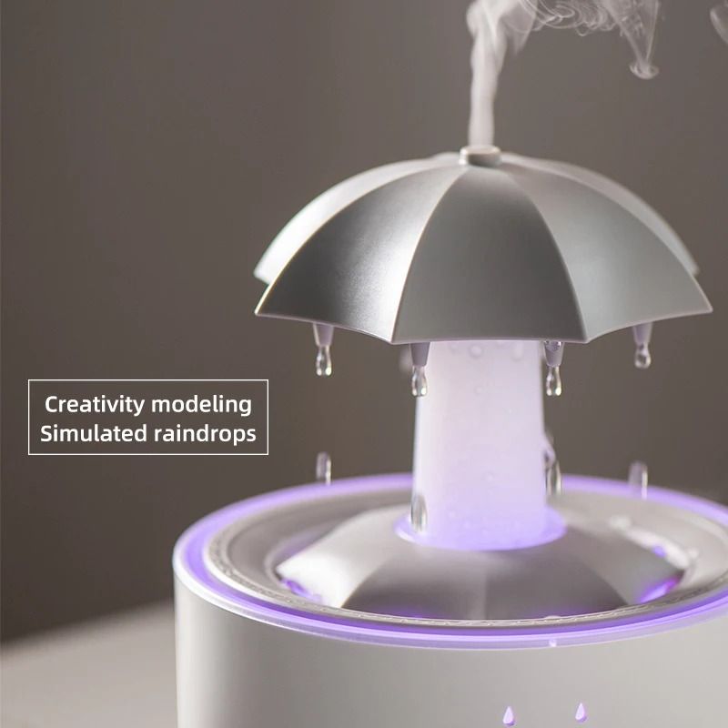 Cloud Rain Humidifier With Aroma Diffuser Night Light And Remote Control 2