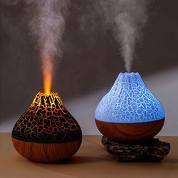 300ml volcano air humidifier with colorful night light and usb diffuser