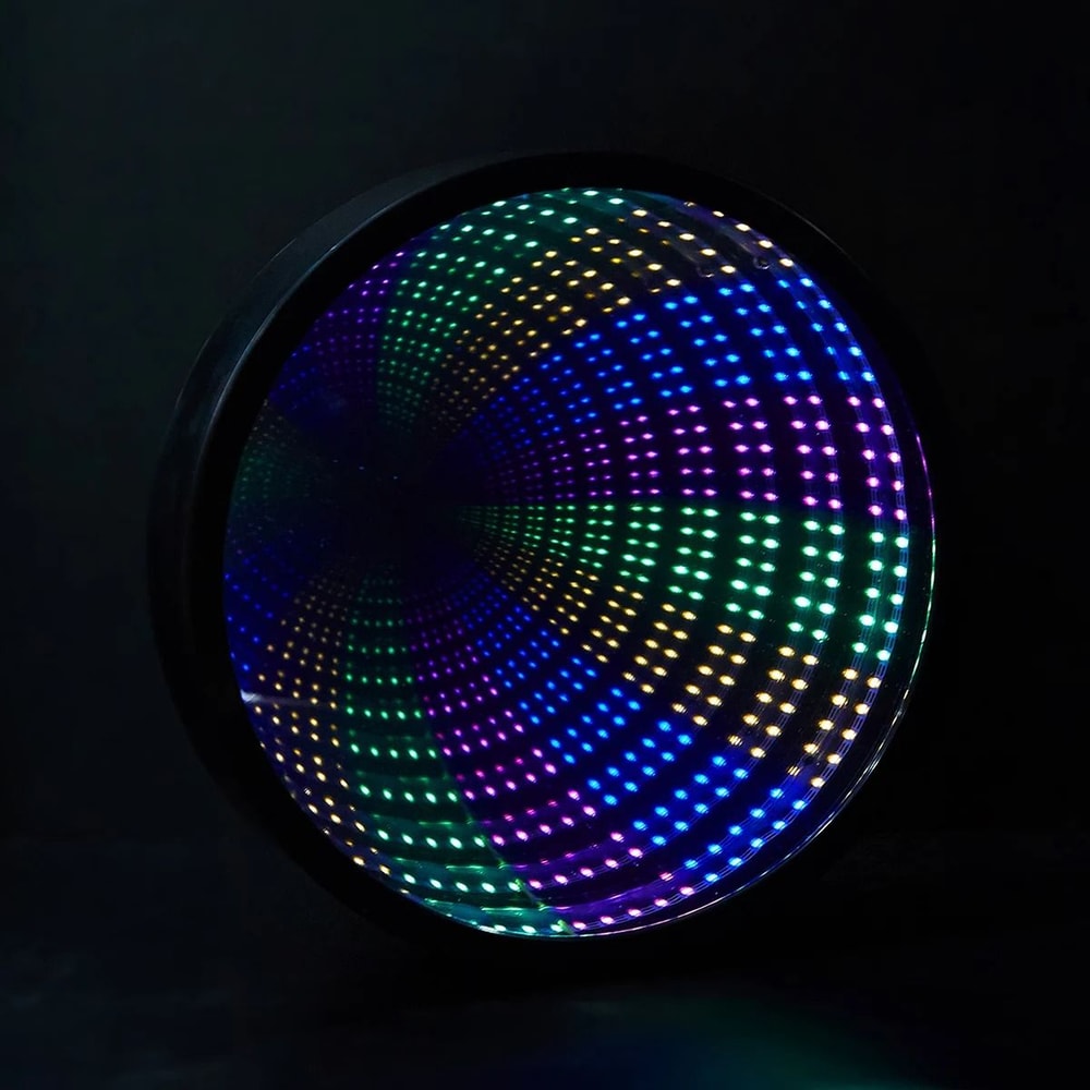 LED Infinity Mirror Light With Wall Mount And Table Stand 3