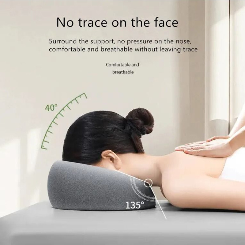 Ergonomic Memory Foam Face Rest Pillow For Lying Down And Massage Support 2