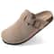 Womens Cork Suede Mules With Arch Support NonSlip Outdoor Slippers 1