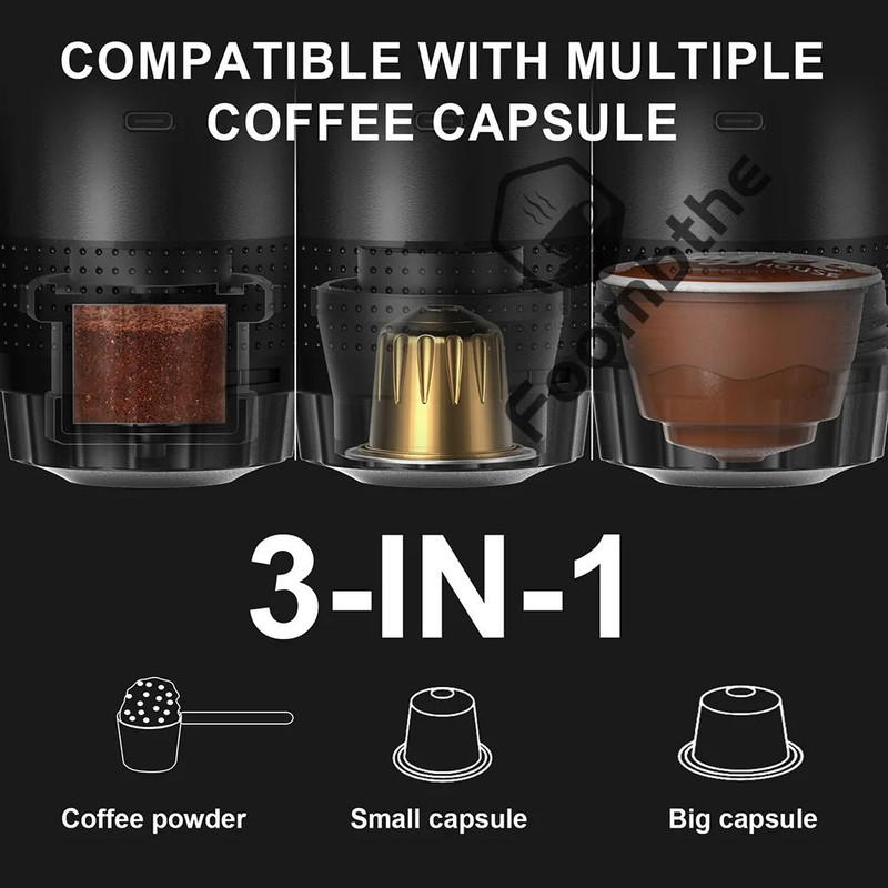 Wireless Portable Espresso Coffee Machine For Home Car And Travel 6