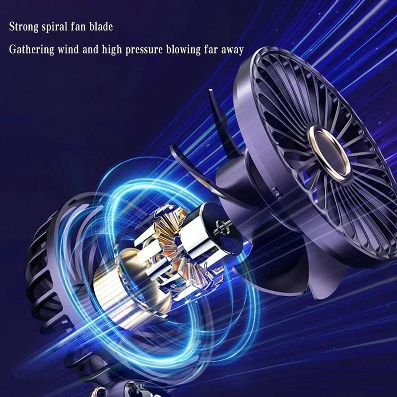 Rechargeable Portable Neck Fan With Mini Air Conditioner Cooling 2