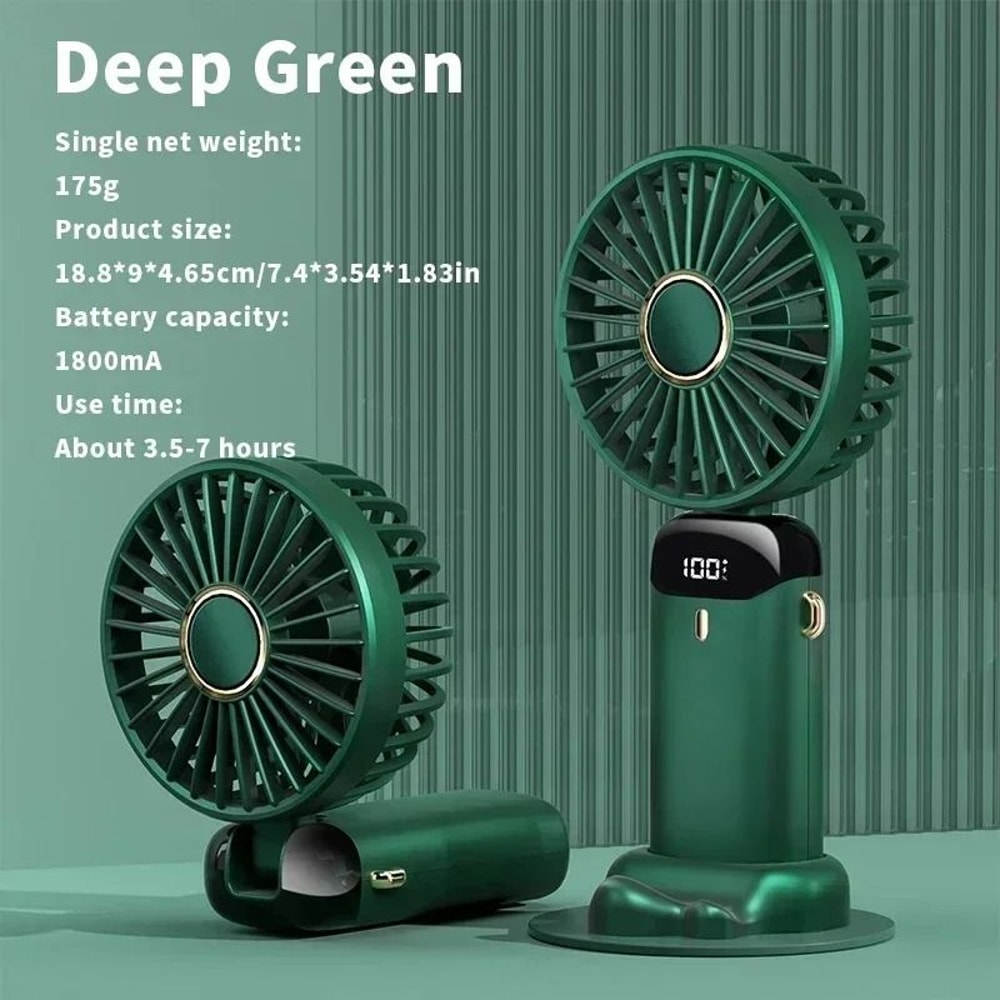 Rechargeable Portable Neck Fan With Mini Air Conditioner Cooling 8