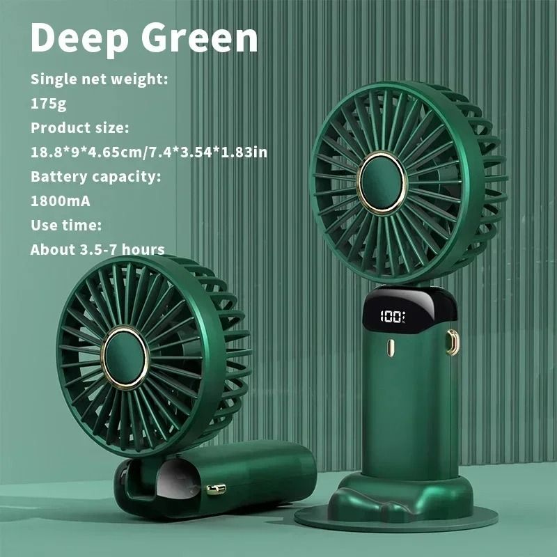 Rechargeable Portable Neck Fan With Mini Air Conditioner Cooling 8