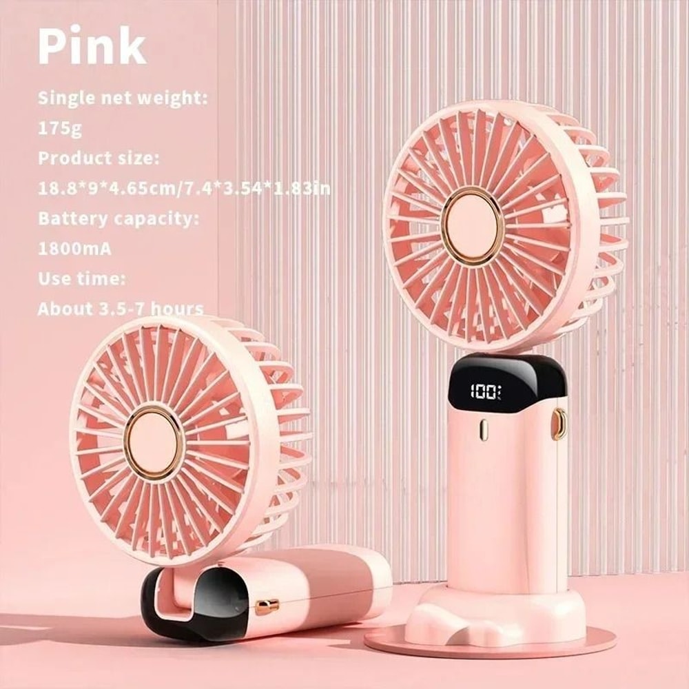 Rechargeable Portable Neck Fan With Mini Air Conditioner Cooling 12