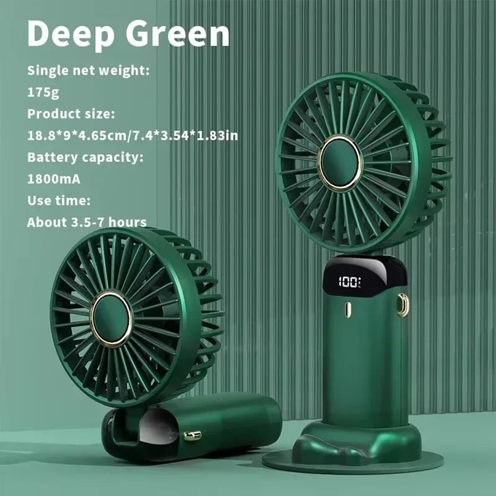 Rechargeable Portable Neck Fan With Mini Air Conditioner Cooling 17