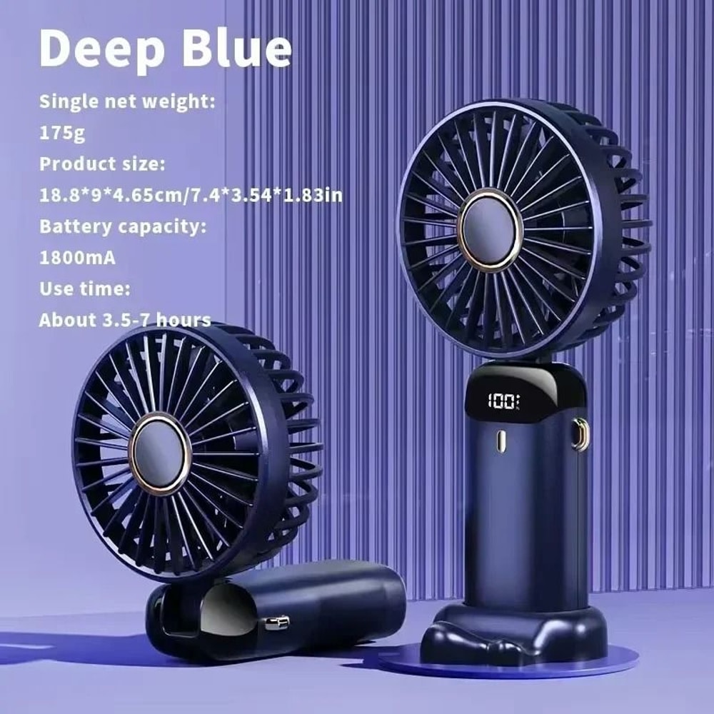 Rechargeable Portable Neck Fan With Mini Air Conditioner Cooling 18