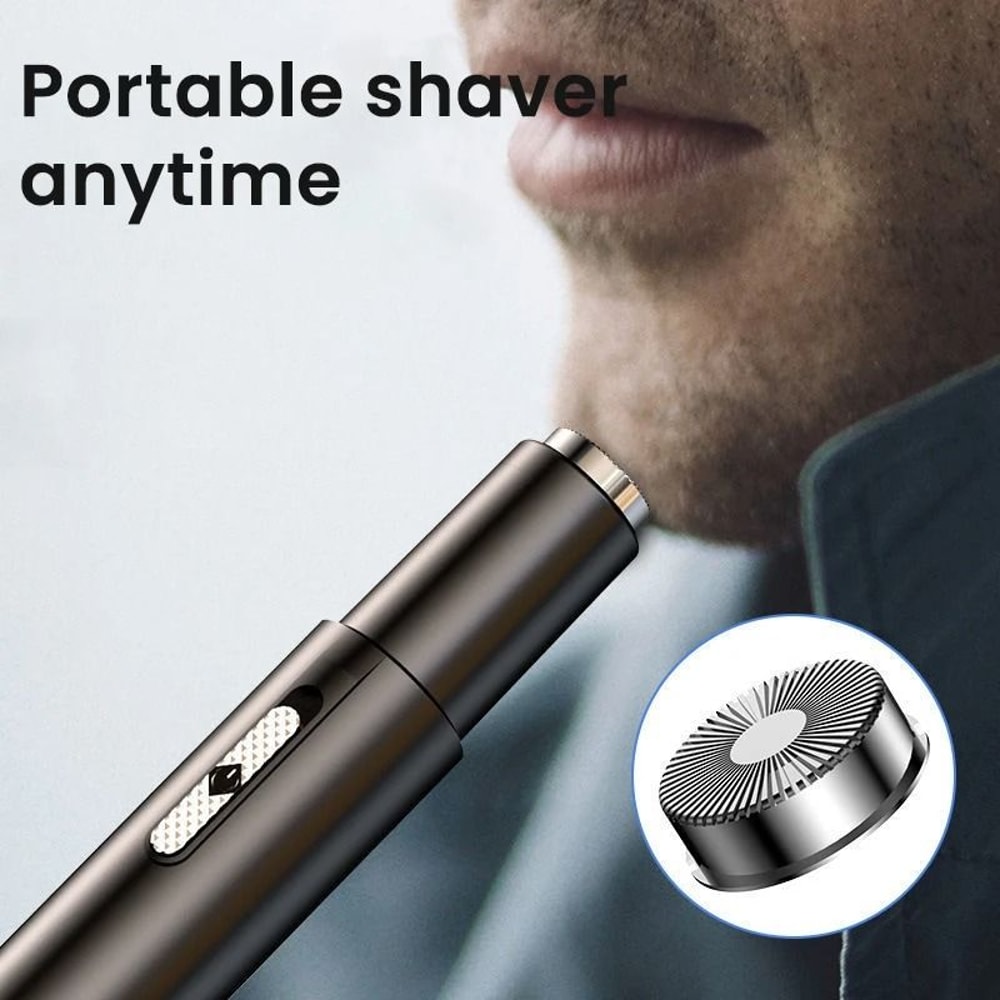 Rechargeable Nose Hair Trimmer With DualUse Design And Washable Blades 2
