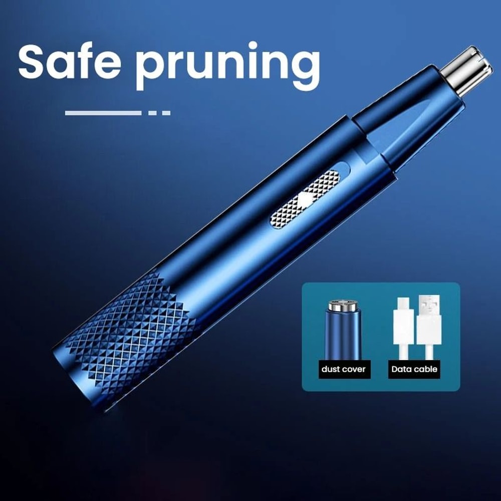 Rechargeable Nose Hair Trimmer With DualUse Design And Washable Blades 4