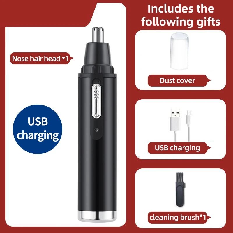 Rechargeable Nose Hair Trimmer With DualUse Design And Washable Blades 17